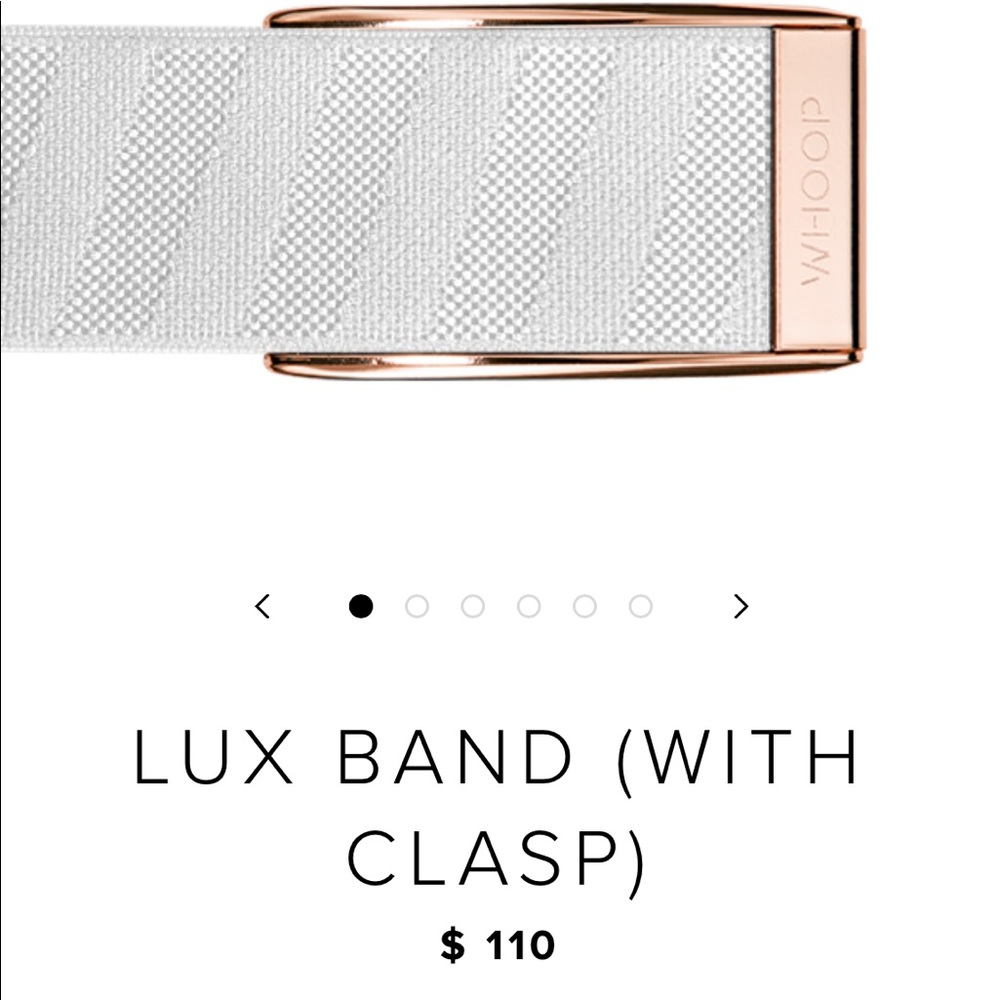 Whoop band. White and rose gold. NWOT